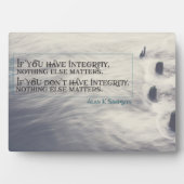 Integriteit hebben fotoplaat (voorkant)