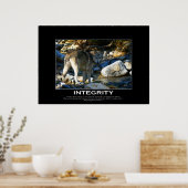 INTEGRITEIT Motivatie WOLF Art Print (Keuken)