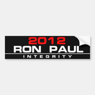 INTEGRITEIT RON PAUL 2012 BUMPERSTICKER