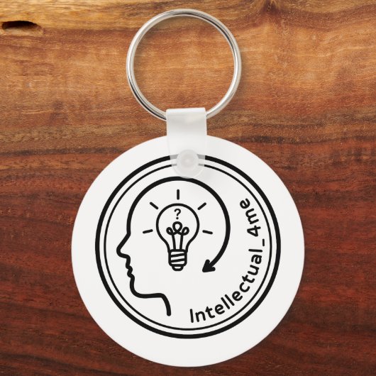 Intellectual-4me-pet Sleutelhanger (Achterkant)