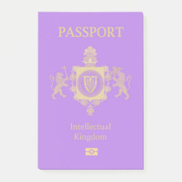 Intellectual Kingdom Passport Post-it® Notes