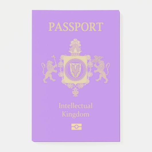 Intellectual Kingdom Passport Post-it® Notes (Voorkant)