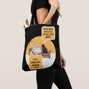Intellectuele Humor Kat Filosofie Grappig Citaat Draagtas