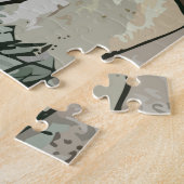 Intellectuele kikker legpuzzel (Zijkant)