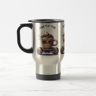 INTELLECTUELE KOFFIE IN EEN SKATER REISBEKER