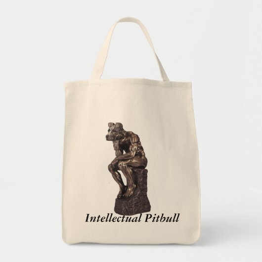 Intellectuele Pitbull Tote Bag (Voorkant)
