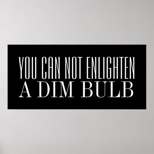 Intelligence Humor Poster (Voorkant)