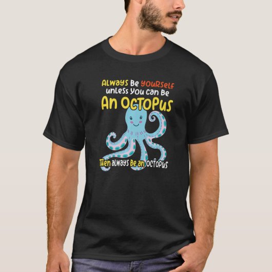 Intelligent als een octopus oceanisch schepsel t-shirt (Voorkant)