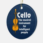 Intelligent Cello Keramisch Ornament (Links)