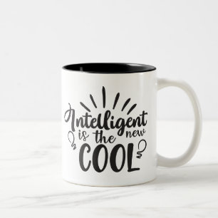 Intelligent Is The New Cool Attitude Doelen Succes Tweekleurige Koffiemok