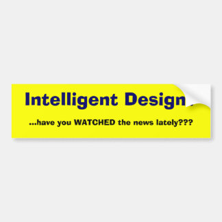 Intelligent ontwerp bumpersticker