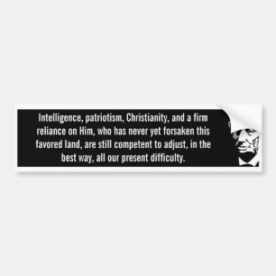 Intelligente Patriotisme Christianity (Lincoln) Bumpersticker
