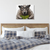 Intelligente schapen canvas afdruk (Insitu (Slaapkamer))