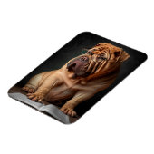 Intelligente Shar Pei hond met boekontwerp Magneet (Linkerzijde)