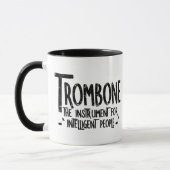 Intelligente trombone ruwe tekst mok (Links)