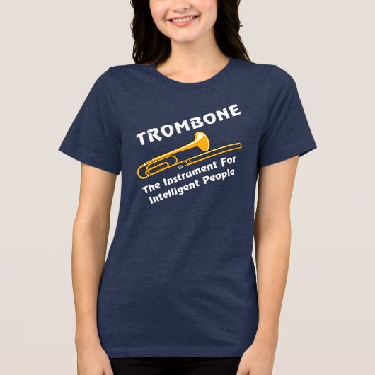 Intelligente trombone Tri-Blend shirt (Voorkant)