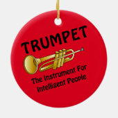 Intelligente Trumpet Keramisch Ornament (Achterkant)