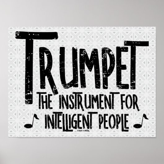 Intelligente Trumpet Rough Text Poster (Voorkant)