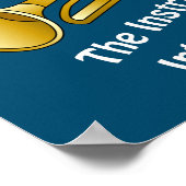 Intelligente Trumpet Witte tekst Poster (Hoek)