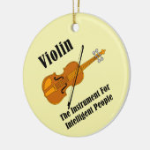 Intelligente viool keramisch ornament (Links)