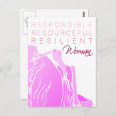 INTELLIGENTE VROUW BRIEFKAART (Voorkant / Achterkant)