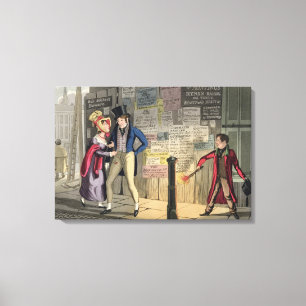 Intemperance, bord 5 van "De noodzakelijke kwalifi Canvas Afdruk