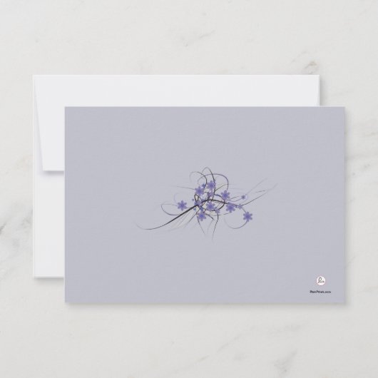 Intemporel - carte pour notes de Merci de perte (Dos)