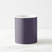 Intemporel - Mug de nom gris mystique foncé (Centre)
