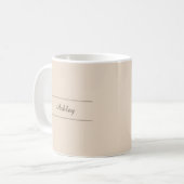 Intemporel - Pastel Ivory Name Mug (Devant gauche)