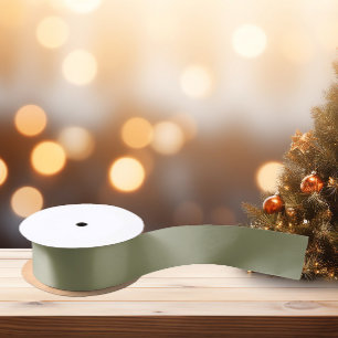 Intemporel - Ruban en satin d'olive