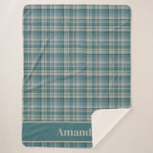 Intemporel Turquoise Vert Plaid Art Cosy (Devant)