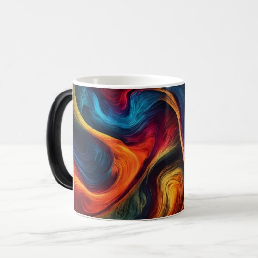 Intense Abstract Morphing Energy Wave Mug (Devant gauche)