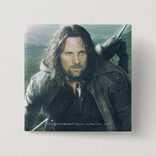 Intense Aragorn Vierkante Button 5,1 Cm