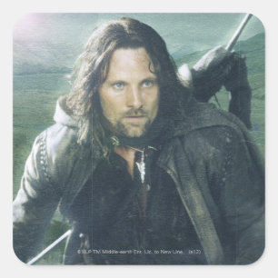 Intense Aragorn Vierkante Sticker