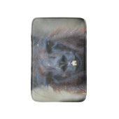 Intense Black Llama Face Sluiten Badmat (Voorkant Verticaal)