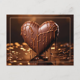 Intense Chocolate Heart Valentijn Briefkaart