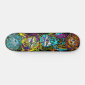 Intense Day Glo Psycho Loco krankzinnige graphics Skateboard (Horizontaal)