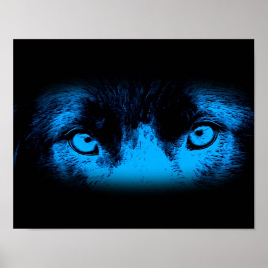 Intense dosisogen in blauw poster (Voorkant)