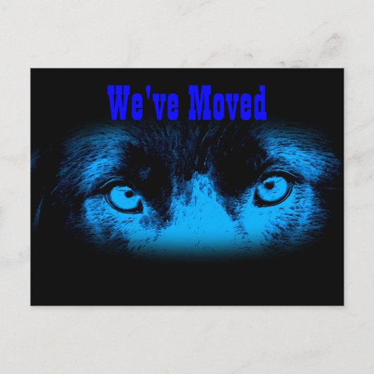 Intense e-yes adreswijziging aankondigingskaart (Voorkant)