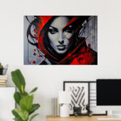 Intense Gaze Poster (Thuiskantoor)