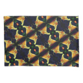 Intense gele Lily Flower Abstract Art Patroon Kussensloop (Voorkant)