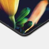 Intense gele Lily Flower Personalized Bureaumat (Hoek)