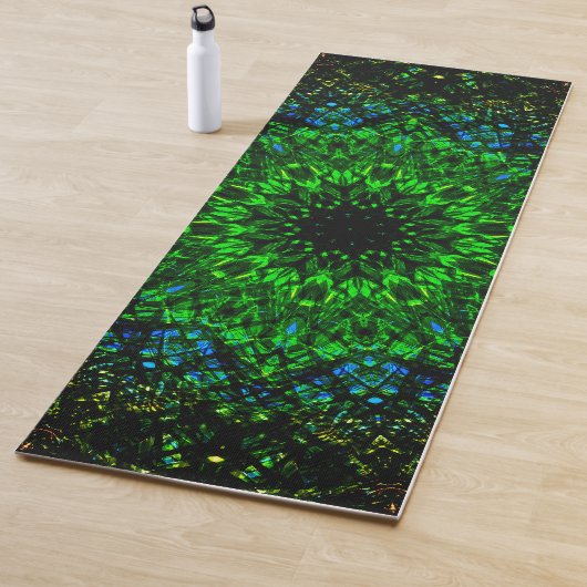 Intense Green Mandala Yogamat (In situ)