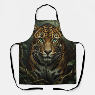 Intense groene ogen jaguar jungle schort