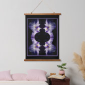 Intense japans iris bloem close up Abstract Hangend Wandkleed (Slaapkamer)