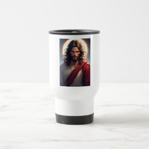 Intense Jezus Christus Christelijke Reisbeker