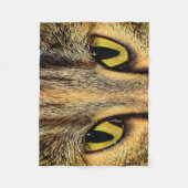 Intense kat-ogen fleece deken (Voorkant)