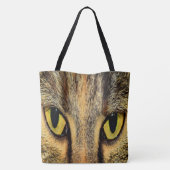 Intense kat-ogen tote bag (Achterkant)