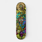 Intense Mushroom Oogbal Hallucinatie Graphics Skateboard (Voorkant)