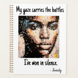 Intense pixel portrait planner